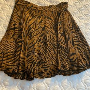 Zebra print designer skirt by ganni